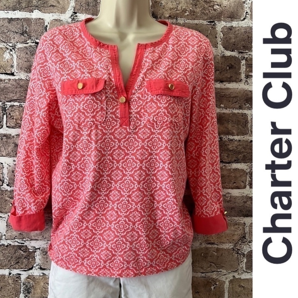 Charter Club Soft Pima Cotton‎ Top
